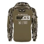 Milwaukee Bucks Half Zip Hoodie Customize Your Name