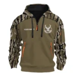 Milwaukee Bucks Half Zip Hoodie Customize Your Name