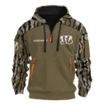 Cincinnati Bengals Half Zip Hoodie Customize Your Name