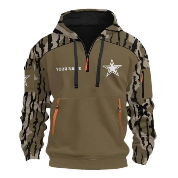 Dallas Cowboys Half Zip Hoodie Customize Your Name