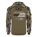 Los Angeles Chargers Half Zip Hoodie Customize Your Name