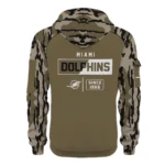 Miami Dolphins Half Zip Hoodie Customize Your Name