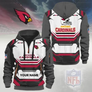 Arizona Cardinals Half Zip Hoodie Custom Your Name