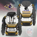 Baltimore Ravens Half Zip Hoodie Custom Your Name