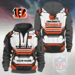 Cincinnati Bengals Half Zip Hoodie Custom Your Name
