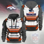 Denver Broncos Half Zip Hoodie Custom Your Name