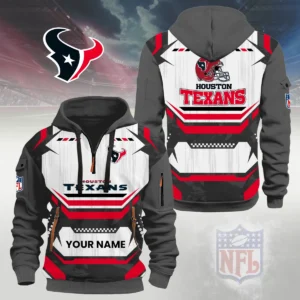 Houston Texans Half Zip Hoodie Custom Your Name