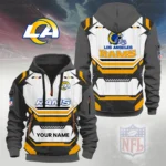Los Angeles Rams Half Zip Hoodie Custom Your Name