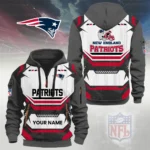 New England Patriots Half Zip Hoodie Custom Your Name