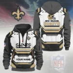 New Orleans Saints Half Zip Hoodie Custom Your Name