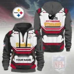 Pittsburgh Steelers Half Zip Hoodie Custom Your Name