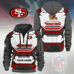 San Francisco 49ers Half Zip Hoodie Custom Your Name