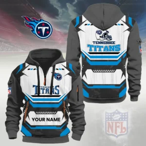 Tennessee Titans Half Zip Hoodie Custom Your Name