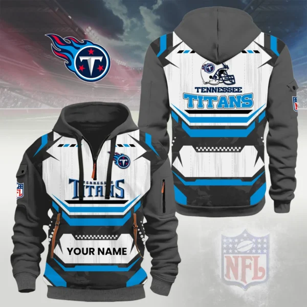 Tennessee Titans Half Zip Hoodie Custom Your Name
