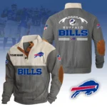 Buffalo Bills Knitted Ribbed Corduroy Sweatshirt Pullover Sweater Custom Your Name