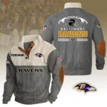 Baltimore Ravens Knitted Ribbed Corduroy Sweatshirt Pullover Sweater Custom Your Name