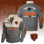 Chicago Bears Knitted Ribbed Corduroy Sweatshirt Pullover Sweater Custom Your Name