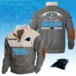 Carolina Panthers Knitted Ribbed Corduroy Sweatshirt Pullover Sweater Custom Your Name