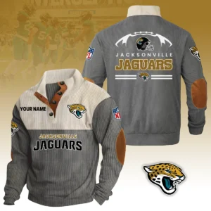 Jacksonville Jaguars Knitted Ribbed Corduroy Sweatshirt Pullover Sweater Custom Your Name
