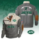 New York Jets Knitted Ribbed Corduroy Sweatshirt Pullover Sweater Custom Your Name