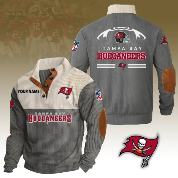 Tampa Bay Buccaneers Knitted Ribbed Corduroy Sweatshirt Pullover Sweater Custom Your Name