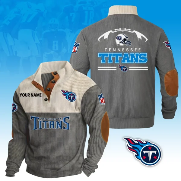 Tennessee Titans Knitted Ribbed Corduroy Sweatshirt Pullover Sweater Custom Your Name