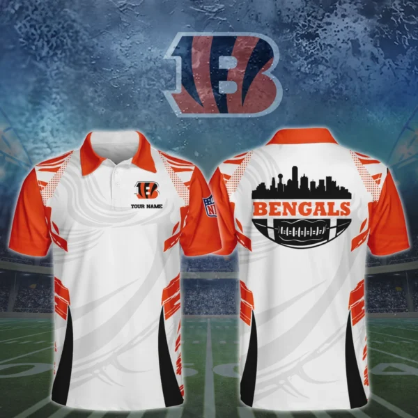 Cincinnati Bengals 3D Polo Shirt Custom Your Name