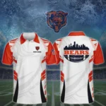Chicago Bears 3D Polo Shirt Custom Your Name