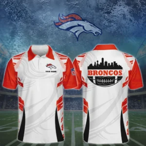 Denver Broncos 3D Polo Shirt Custom Your Name