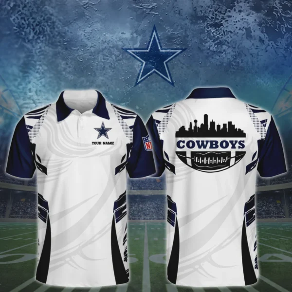 Dallas Cowboys 3D Polo Shirt Custom Your Name