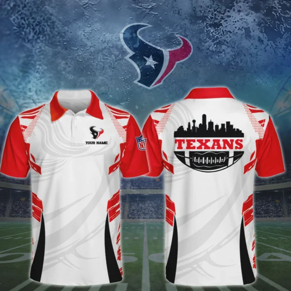 Houston Texans 3D Polo Shirt Custom Your Name