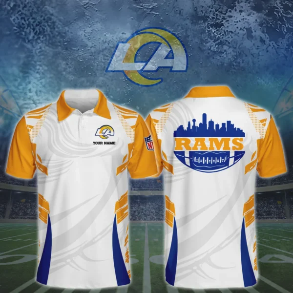 Los Angeles Rams 3D Polo Shirt Custom Your Name