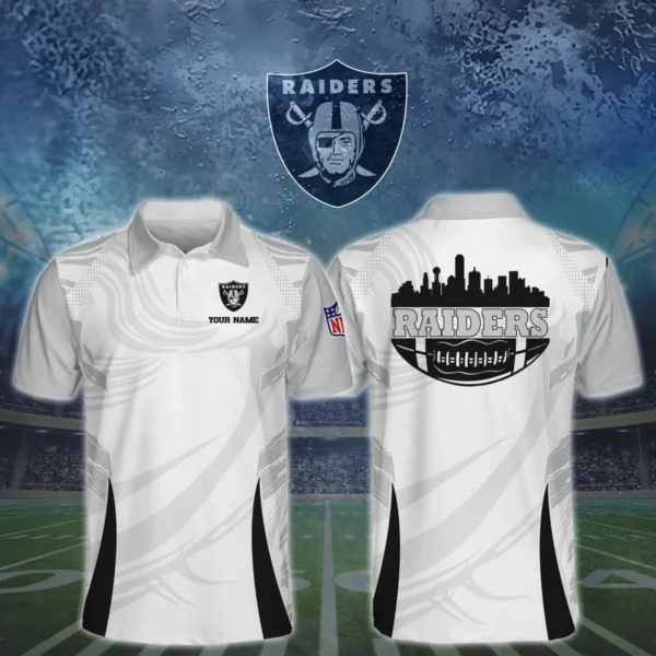 Las Vegas Raiders 3D Polo Shirt Custom Your Name