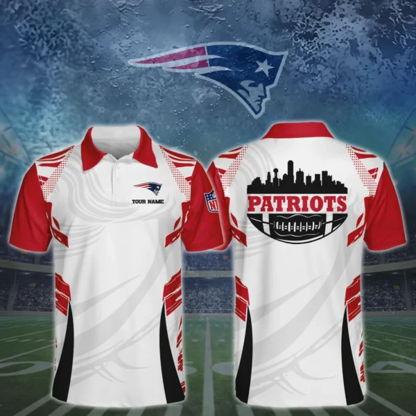 New England Patriots 3D Polo Shirt Custom Your Name