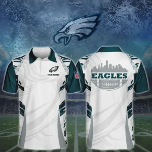 Philadelphia Eagles 3D Polo Shirt Custom Your Name