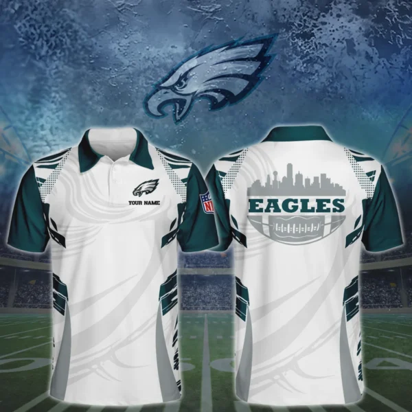 Philadelphia Eagles 3D Polo Shirt Custom Your Name
