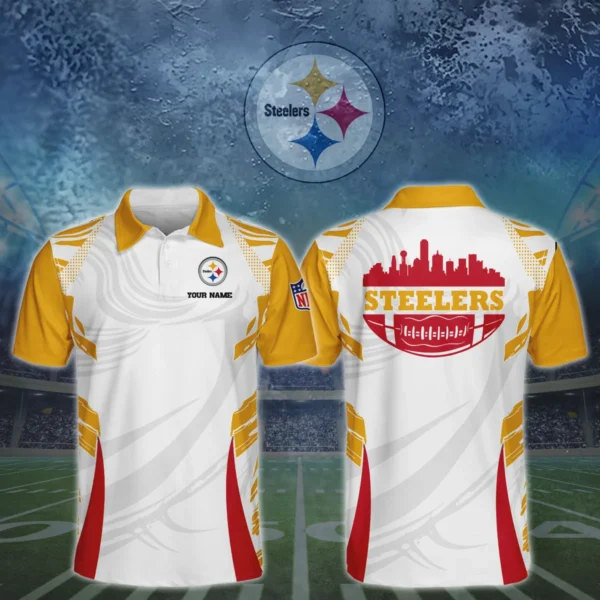 Pittsburgh Steelers 3D Polo Shirt Custom Your Name