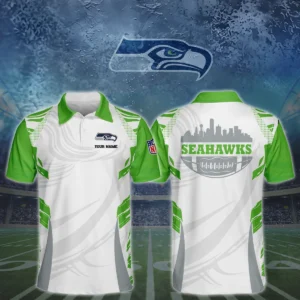Seattle Seahawks 3D Polo Shirt Custom Your Name