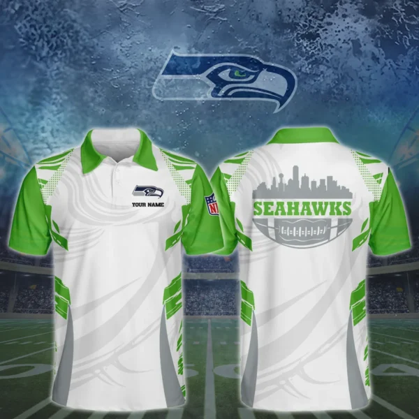 Seattle Seahawks 3D Polo Shirt Custom Your Name