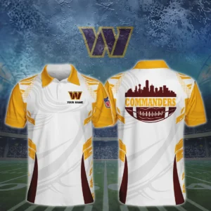 Washington Commanders 3D Polo Shirt Custom Your Name