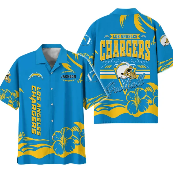 Los Angeles Chargers Hawaiian Shirt 2026 Limited Custom Name