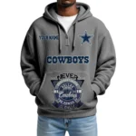Dallas Cowboys x Quarter-Zip Waffle Knit Hoodie Customize Your Name
