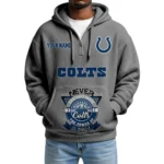 Indianapolis Colts x Quarter-Zip Waffle Knit Hoodie Customize Your Name