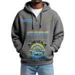 Los Angeles Chargers x Quarter-Zip Waffle Knit Hoodie Customize Your Name