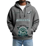 Philadelphia Eagles x Quarter-Zip Waffle Knit Hoodie Customize Your Name
