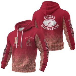 Arizona Diamondbacks Waffle Pullover Hoodie Custom Your Name
