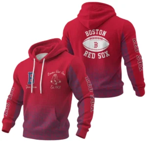 Boston Red Sox Waffle Pullover Hoodie Custom Your Name