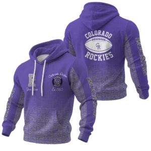 Colorado Rockies Waffle Pullover Hoodie Custom Your Name