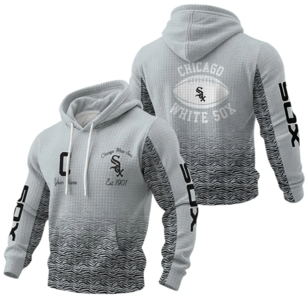 Chicago White Sox Waffle Pullover Hoodie Custom Your Name