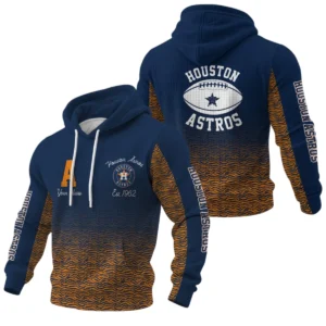 Houston Astros Waffle Pullover Hoodie Custom Your Name